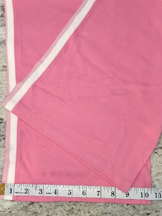 Vintage New York & Company Pink Capri Joggers with Pink And White Side Stripes - Picture 8 of 12